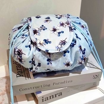 CMB3D77플라워 꽃무늬가방 패브릭 바인딩 복조리가방 클러치