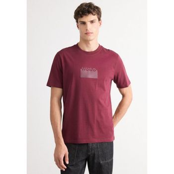 [해외] HUGO 휴고 데라스티오 - 프린트 티셔츠 다크 레드 6963378