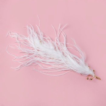 헤어소품 헤어핀 백조의호수 깃털 파티 무대 공연 장식 머리핀 악세서리