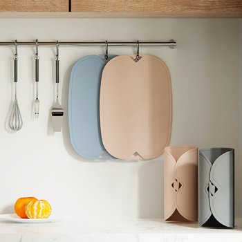 이놀 국산 칼집안나는 두꺼운 TPU 항균 라니아 도마 소 중 대 거치대 세트 실리콘 이유식 도마