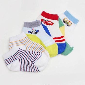 국산 유아 아동 j부릉이 망사 발목 양말 5켤레 시원한 남아 여름_P422783985