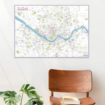 서울 여행 지도 핀스티커 포함 서울시 안내 관광 명소