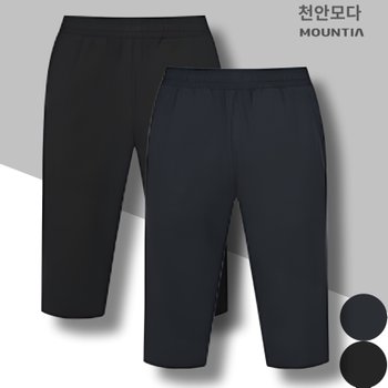 마운티아 남성 여름 신축성이 좋은 편안한 전체 허리 밴드 5부 바지 투몬H팬츠3 1MQHPM4007_CA