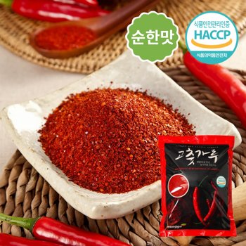 26년 태양초 국산 고춧가루 순한맛 1kg (굵은입자)