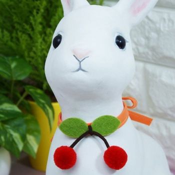 강아지 체리 리본 타이 색상랜덤 1P 목걸이 넥타이 반려견빕 애견케이프 애견반다나 애견빕