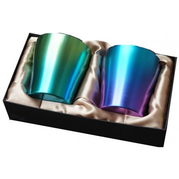[해외] & T15SR250G13G18  HORIE(홀리에) 티타늄 이중 텀블러 한정 모델 신록(신류쿠) 그린 블루 2색