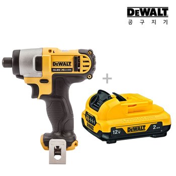 디월트 12V 2.0Ah 컴팩트 전동 충전 임팩 드라이버 DCF815N+DCB127(2.0Ah)