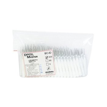 덴탈마스터 일회용 치간칫솔 i자형 100개입 대용량 휴대용 가성비치간칫솔 어금니케어