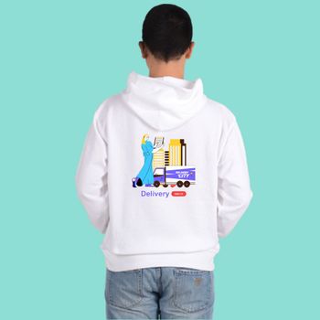 후드티 화이트 디지털노마드 온택트 프리랜서 디자인