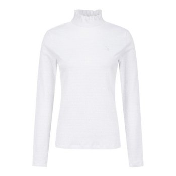 골프긴팔티 PQS 521E1TI306_WH 여성 스모킹 프로넥 긴팔 티셔츠