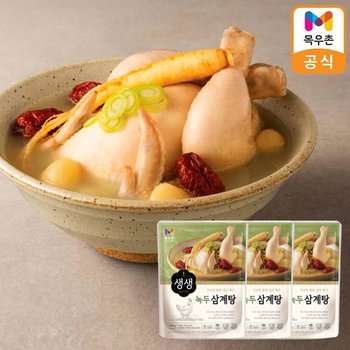 목우촌 생생 녹두삼계탕 1kg x 3개
