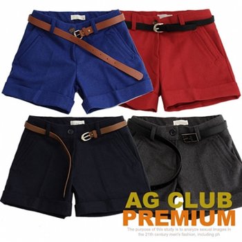 AG DDAK 반바지 핫팬츠 여성 모직지오3부