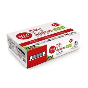 [트레이더스]CJ 햇반 아산맑은쌀밥 130g*18개