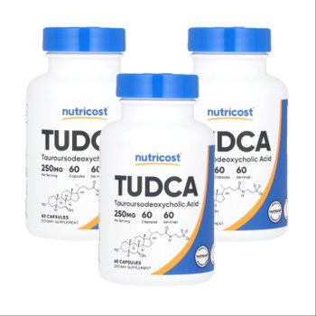 [해외] 뉴트리코스트 TDUCA 타우로우루소데옥시콜 250mg 60캡슐 X 3통