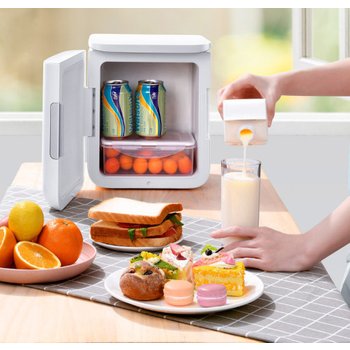 [해외] Baseus 미니냉장고 캠핑 화장품 음료수 원룸 자취 냉장고 6L 온장고 겸용