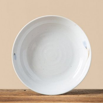 이천도자기 SOBT6330 청꽃고백자 수육접시 중 21.5cm 그릇 식기