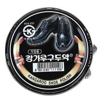 캉가루 구두약(검정 가정용) 1EA 구두약 검정 가정용 신발관리도구 식자재