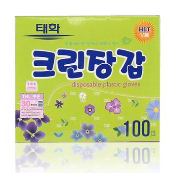 주방살림 태화 크린장갑 100매비닐장갑 위생장갑 투명장갑 일회