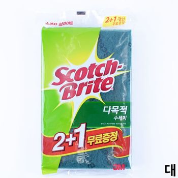 다목적 욕실 수세미 다용도 76110 3개입 대형 2+1 al-345 X ( 2세트 )