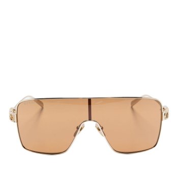 [해외배송] 구찌 골든 렉탱귤러 프레임 브라운 렌즈 선글라스 839994 I33318023