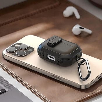 에어팟 4세대 케이스 분실방지 자동잠금 투블럭 범퍼케이스