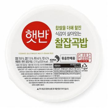[웰빙창고] 햇반 매일 찰잡곡밥 210g x 24개 (S51914889)