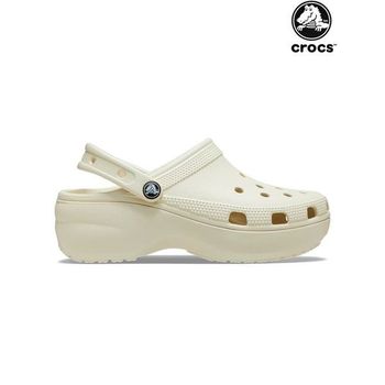 크록스 우먼 클래식 플랫폼 클로그 여성 키높이 통굽 샌들 슬리퍼 206750-2Y2 본 베이