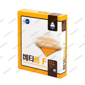 먼디파마 베타폼F 5x5cm 2mm 10매입 필름형 포비돈드레싱