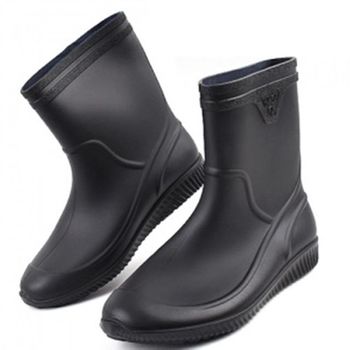 DW-SA KB-하이장화 블랙 245~270mm 장마 장마철 필수템 신발