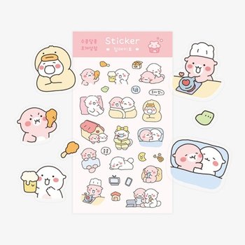 /수콩달콩 집데이트 투명 씰스티커