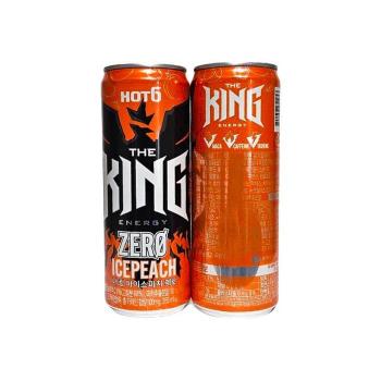롯데칠성음료 핫식스 더 킹 아이스피치 제로 에너지 고카페인 음료 355ml x 24개 (S43383992)