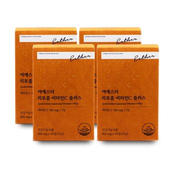 에스더포뮬러 여에스더 리포좀 비타민C 플러스 800mg x 30정 X 4박스 I
