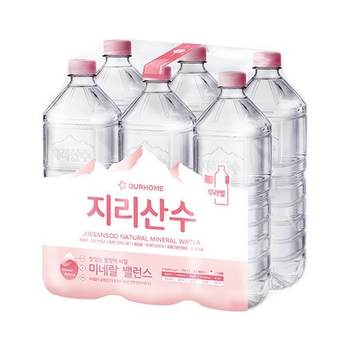 아워홈 지리산수 2Lx18개 무라벨 생수 샘물