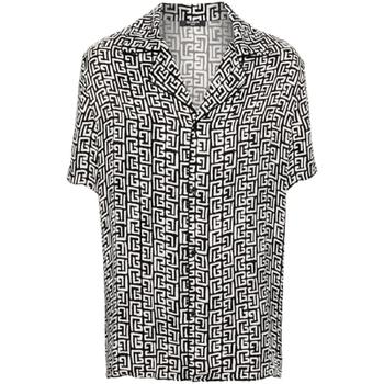 [해외] 발망 모노그램 프린트 샤틴 셔츠 DH1HN065VF40