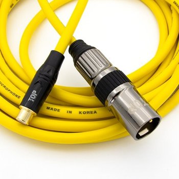 탑라인에이치디 HDTOP RCA to XLR FM 옐로우 케이블 (50m, HT-TP2582)