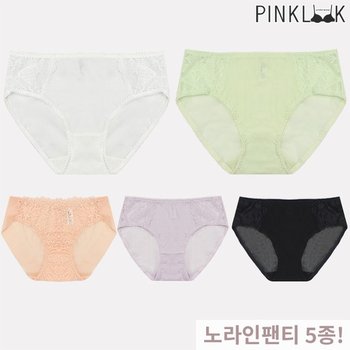 사피니아 시스루 레이스 삼각 여성팬티5P