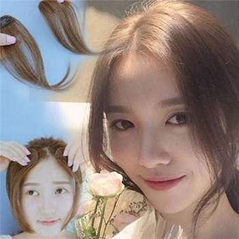 앞머리 가발 앞머리 가발 탈모 자연 부분 인모 붙임머리