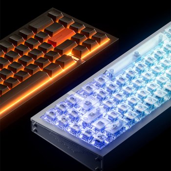 [해외] MelGeek REAL67 게이밍 키보드 마그네틱축 Gasket구조 1600만색 RGB