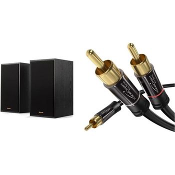 [해외] 독일 클립쉬 스피커 Klipsch R-51PM Speaker Set 블랙 KabelDirekt - RCA Audio Y Cable 5 m Coa