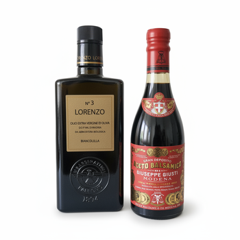 로렌조 no3 올리브오일 500ml x 주세페주스티 3메달 발사믹식초 250ml 세트