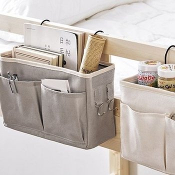 침대 LSFG3691 수납 걸이 패브릭 포켓 베드 사이드 수납함