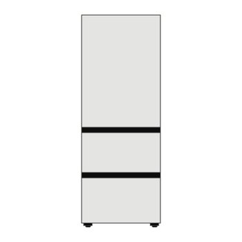 삼성전자 Bespoke 김치플러스 3도어 키친핏 313L RQ33DB74B1AP 코타 화이트