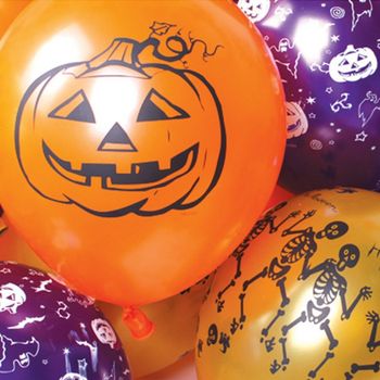 유령 골드세트 호박 해골 20개입 박쥐 할로윈인쇄풍선