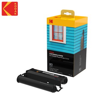 [프리닉스 주식회사][오늘출발]코닥 도크 2 도크플러스 미니 4 레트로 카트리지 인화지 80매 6인치용