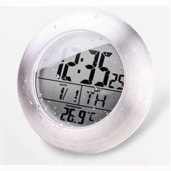 EMATE 무드욕실시계 방수시계 온도 벽 LED 전자 탁상 시계