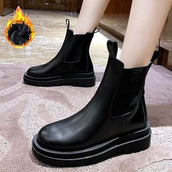 기모 685KSH07 높은굽 캐주얼 첼시부츠 TT8111 여성 앵클