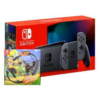 닌텐도 스위치 배터리개선 HAD [그레이] 본체 + 링 피트 어드벤처 악세서리세트 국내정품 Ss