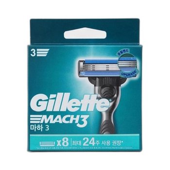 질레트 마하3 깔끔한 3중 면도날 8개입