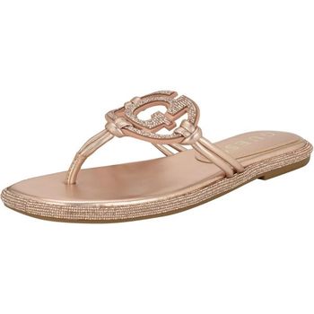 [해외] 게스 여성 사이마 플랫 샌들 라이트 핑크 크리스탈 680