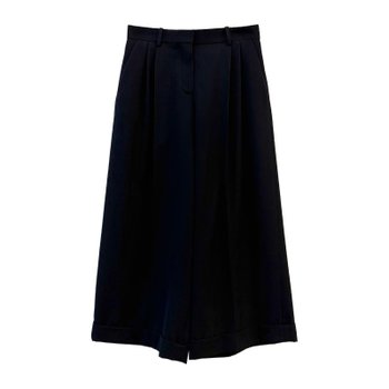 [해외] [해외배송] 더로우 하이웨이스트 크롭 울 팬츠 10865W2812 DRN DARK NAVY
